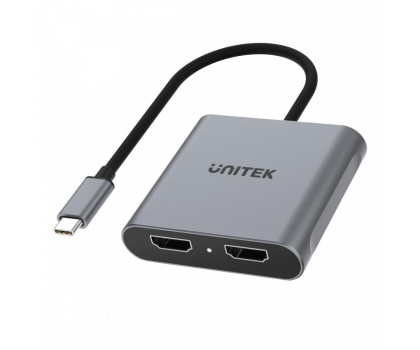 Unitek Adapter USB-C - 2x HDMI z MST